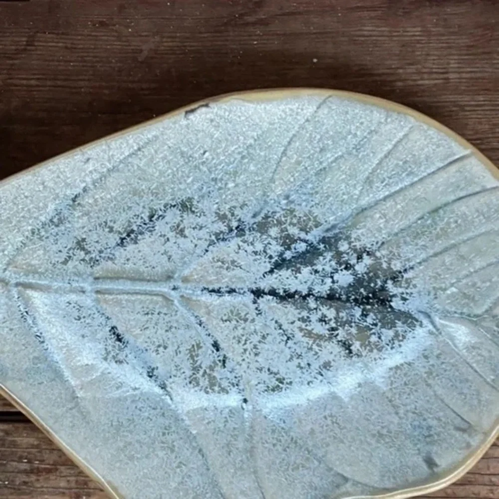 NWT Set of 4 Anthropologie Oak Leaf Side Plates
